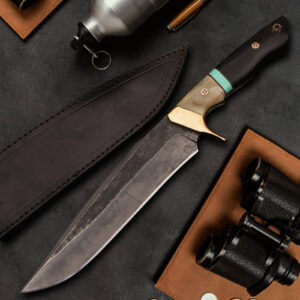Custom Handmade 1095 Steel Blade Camping Outdoor Utility Bowie Knife